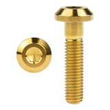 Wanyifa Titanium Bolt M8x15 20 25 30 35 40mm Flat Truss Hex Head Screw for Bicycle Motorcycle Brake