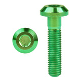 Wanyifa Titanium Bolt M8x15 20 25 30 35 40mm Flat Truss Hex Head Screw for Bicycle Motorcycle Brake