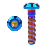 Wanyifa Titanium Bolt M8x15 20 25 30 35 40mm Flat Truss Hex Head Screw for Bicycle Motorcycle Brake