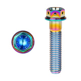 Wanyifa Titanium Bolt M6/M8x10 15 20 25 30 35 40 45 50 55 60 65mm Flange External Hex Head with Drilled Holes Screw for Motorcycle Car