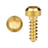 Wanyifa Titanium Screw M3x9mm Chamfered Torx T15 Head Self-Tapping Screws for Bike Motorcycle Car Boat Model Aircraft Modifications