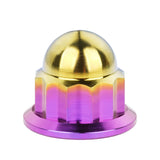 Wanyifa Titanium Nut M6 M8 M10 Dome Cap External 12-Point Acorn Nuts for Motorcycle Car Exhaust Pipe