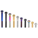 Wanyifa Titanium Bolt M6x10 15 20 25 30 35 40 45 50 55 60 75mm Flange with Drilled Holes Hex Head Screw for Motorcycle