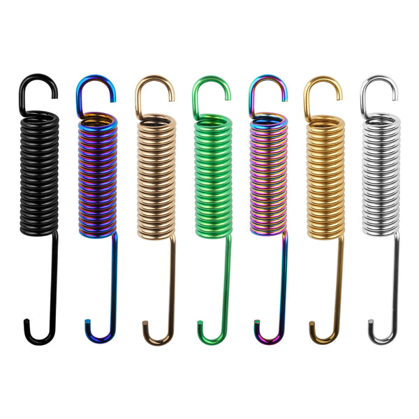 Wanyifa Titanium Spring Length 150mm Motorcycle Side Stand Spring Practical Parking Side Kickstand Springs Replacement for Motorcycle Scooter