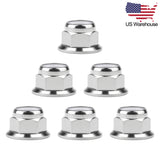 Wanyifa 6pcs Titanium Nuts M6 M8 M10 Flange Nylon Lock Nuts US Stock