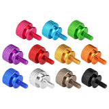 Wanyifa 10pcs Aluminum Alloy Thumb Screws M3 M4 6#32 8#32 Anodized Colorful Computer Case Side Panel Hard Disk Hand-Tighten Screw