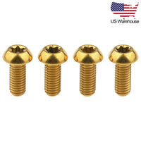 Wanyifa 4pcs Titanium Bolts M5x12mm Button Torx T25 Head Screws US Stock