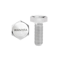 Wanyifa Titanium Bolt M6x10 15 20 25 30 35 40 45 50 55 60mm DIN933 Hexagon Head Full Threaded with "WANYIFA" Logo Screw