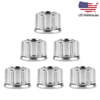 Wanyifa 6pcs Titanium Nut M6 M8 M10 Fancy Rear Nuts for Bicycle Motorcycle Axle Car US Stock