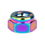 Wanyifa Titanium Nut M4 M5 M6 M8 M10 M12 Hexagon Metal Lock Nuts for Bicycle Motorcycle Car Ti Fasteners