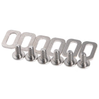 Wanyifa Titanium Bolts Spacers M5 for LOOK KEO Road Bike Clipless Pedals Cleats Self-locking Pedals Set Kit