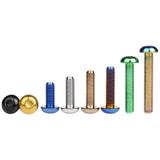 Wanyifa Titanium Bolt M4x6 8 10 12 15 20mm Button Hex Allen Key Head Screw for Bicycle