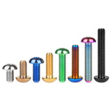 Wanyifa Titanium Bolt M4x6 8 10 12 15 20mm Button Hex Allen Key Head Screw for Bicycle