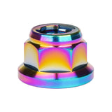 Wanyifa Titanium Nut M6 M8 M10 M12 Flange Metal Lock Nuts for Bicycle Motorcycle Car Fastener