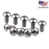 Wanyifa 10pcs Titanium Bolts M5x8 10 12 15mm Button Hex Allen Head Screws US Stock