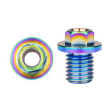 Wanyifa Titanium Bolt M7x4mm M9x10mm Road Bike Schaltung Oil Bleed Bolt Hose Locking Bolts Bicycle Oil Injection Hole Screw Oil Pipe Hose Lock Screws for Shimano  R7020 R8020 R8070 R8170 R9170