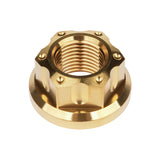 Wanyifa Titanium Nut M6 M8 M10 M12 M14 M16 Fancy Flange Nuts for Bicycle Motorcycle Car Rear Axle Modification Accessories