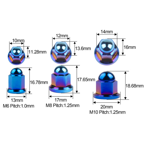Cupola Nuts A2 Acciaio Inox M4 M5 M6 M8 M10 Dado Ghianda - Foto 3