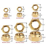 Wanyifa Titanium Nut M4 M5 M6 M8 M10 M12 Hexagon Metal Lock Nuts for Bicycle Motorcycle Car Ti Fasteners