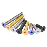 Wanyifa Titanium Bolt M8x15 20 25 30 35 40 45 50 60 65mm Flat Countersunk Hex Head Screw for Bicycle Motorcycle