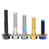 Wanyifa Titanium Bolt M8x15 20 25 30 35 40 45 50 55mm DIN6921 Flange Hex Head Screw for Cycling Motorcycle