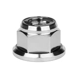 Wanyifa Titanium Nut M6 M8 M10 M12 Flange Metal Lock Nuts for Bicycle Motorcycle Car Fastener
