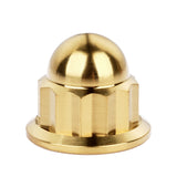 Wanyifa Titanium Nut M6 M8 M10 Dome Cap External 12-Point Acorn Nuts for Motorcycle Car Exhaust Pipe