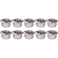 Wanyifa 10pcs Aluminum Nuts M2 M3 M4 M5 M6 M8 Anodized Colourful Flange Hexagon Head Nylon Lock Nut Serrated Lock Spinlock Nuts