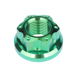 Wanyifa Titanium Nut M6 M8 M10 M12 M14 M16 Fancy Flange Nuts for Bicycle Motorcycle Car Rear Axle Modification Accessories