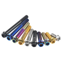 Wanyifa Titanium Bolt M10x20 25 30 35 40 45 50 55 60 65 70 75 80 85 90mm Flange with Drilled Holes Hex Head Srecws Pitch 1.25/1.5mm