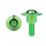 Wanyifa Titanium Bolt M6x18 20 22mm Disc-Shaped Torx T30 Step Screw for Locomotive Motorcycle Shell Modification