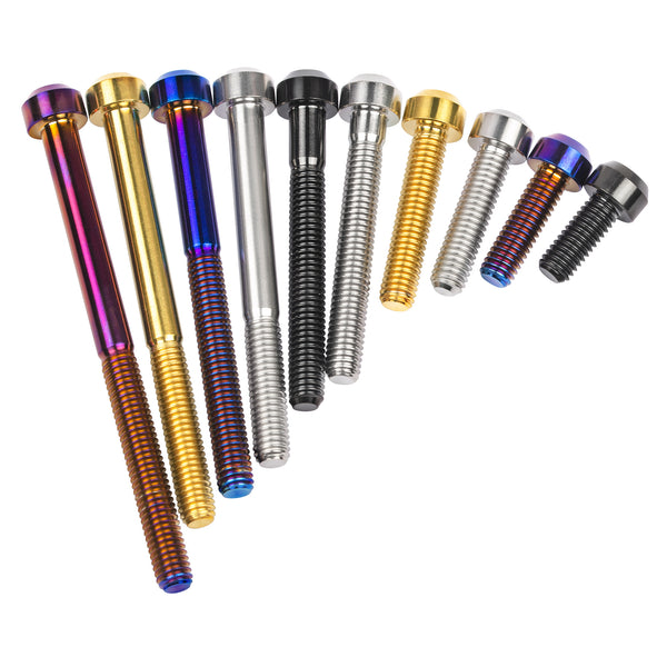 Titanio 10 10 15 20 25 30 35 40 45 50 55 2.362 in Tornillos de cabeza Torx paquete de 4 Titanio 10 10 15 20 25 30 35 40 45 50 55 2.362 in Tornillos de cabeza Torx paquete de 4
