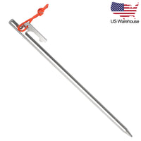 Wanyifa 6/8pcs Titanium Alloy Heavy Duty 9.8 inch Camping Tent Pegs US Stock