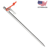 Wanyifa 6/8pcs Titanium Alloy Heavy Duty 9.8 inch Camping Tent Pegs US Stock