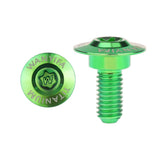 Wanyifa Titanium Bolt M5/M6x11 12 13mm Disc-Shaped Torx Head Step Screw for Locomotive Motorcycle Shell Modification