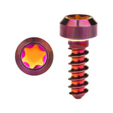 Wanyifa Titanium Screw M3x9mm Chamfered Torx T15 Head Self-Tapping Screws for Bike Motorcycle Car Boat Model Aircraft Modifications