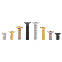 Wanyifa Titanium Bolt M4x8 10 12 15 20mm Countersunk Hex Allen Head Screw Ti Alloy Gr5 Fasteners