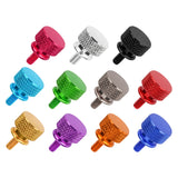 Wanyifa 10pcs Aluminum Alloy Thumb Screws M3 M4 6#32 8#32 Anodized Colorful Computer Case Side Panel Hard Disk Hand-Tighten Screw