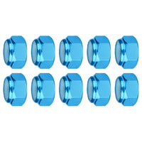 Wanyifa 10pcs Aluminum Nut M2 M3 M4 M5 M6 M8 Anodized Colourful Insert Nylon Lock Hexagon Nuts