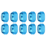 Wanyifa 10pcs Aluminum Nut M2 M3 M4 M5 M6 M8 Anodized Colourful Insert Nylon Lock Hexagon Nuts