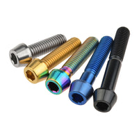 Wanyifa Titanium Bolt M8x15 20 25 30 35 40 45 50 60 70mm DIN912 Taper Hex Allen Head Screw for Bicycle Motorcycle Car