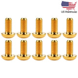 Wanyifa 10pcs Titanium Bolts M5x8 10 12 15mm Button Hex Allen Head Screws US Stock