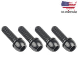 Wanyifa 4pcs Titanium Bolts M6x18 20mm Round Allen Head with Washer Screws for Bicycle Disc Brake Caliper US Stock