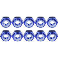 Wanyifa 10pcs Aluminum Nut M2 M3 M4 M5 M6 M8 Anodized Colourful Insert Nylon Lock Hexagon Nuts