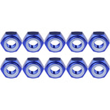 Wanyifa 10pcs Aluminum Nut M2 M3 M4 M5 M6 M8 Anodized Colourful Insert Nylon Lock Hexagon Nuts