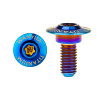 Wanyifa Titanium Bolt M5/M6x11 12 13mm Disc-Shaped Torx Head Step Screw for Locomotive Motorcycle Shell Modification