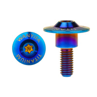 Wanyifa Titanium Bolt M6x18 20 22mm Disc-Shaped Torx T30 Step Screw for Locomotive Motorcycle Shell Modification