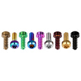 Wanyifa Titanium Bolt M3x9mm Chamfered Torx T15 Head Self-Tapping Screws for Bike Motorcycle Car Boat Model Aircraft Modifications