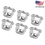 Wanyifa 6pcs Titanium Nuts M6 M8 M10 Flange Nylon Lock Nuts US Stock