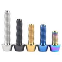 Wanyifa Titanium Bolt M4x8 10 12 15 20mm Taper Hex Head Screw for Bike Fasteners